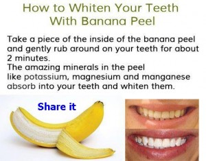 How to use a banana to whitten your teeth