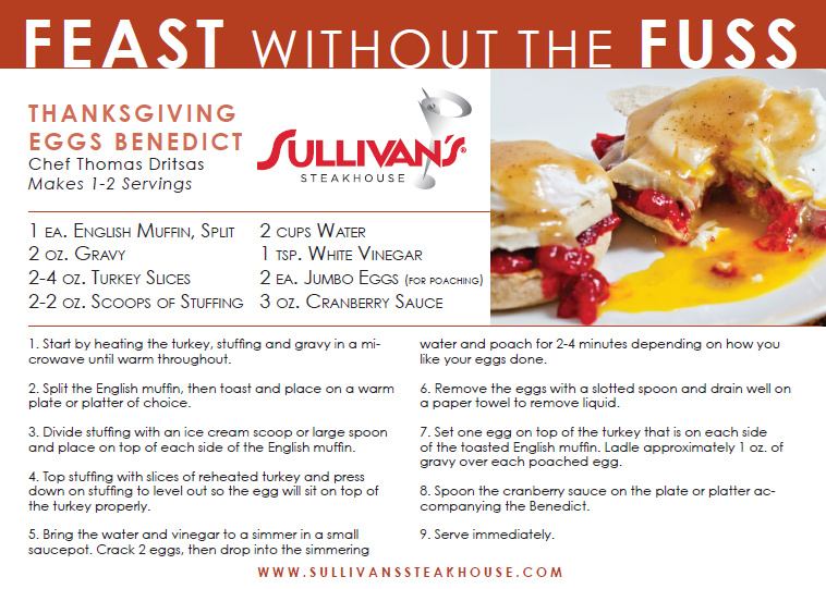 Sullivan's Steakhouse Wilmington - After Thanksgiving Benedict