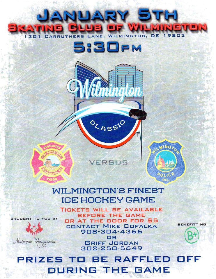 wilmingtons finest hockey game - B+ Foundation Delaware